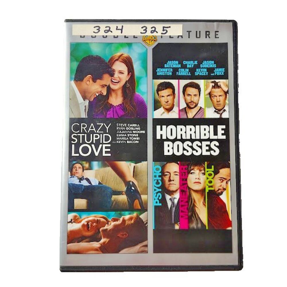 Crazy Stupid Love / Horrible Bosses DVD Movie PG 13 & R Rated 2014 Comedy